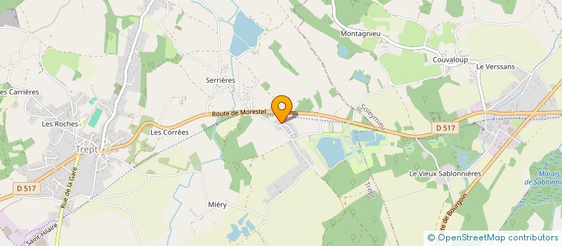 localisation de l'entreprise MADAME BLANDINE JOUSSE  TREPT