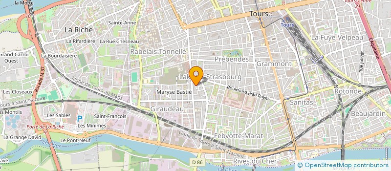 localisation de l'entreprise MADAME BLANDINE KARPINSKI  TOURS