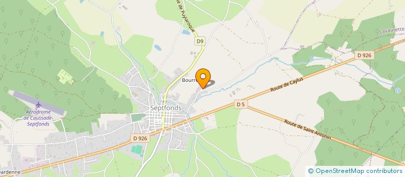 localisation de l'entreprise MADAME BLANDINE LACOMBE VALHEUREUX  SEPTFONDS