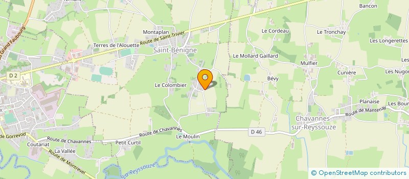 localisation de l'entreprise MADAME BLANDINE LAVAURE à SAINT-BENIGNE