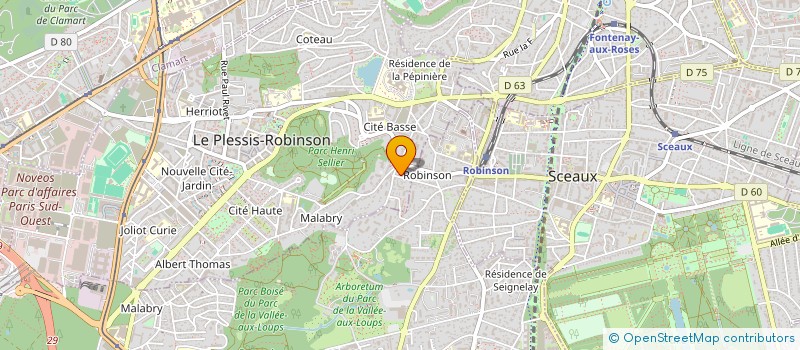 localisation de l'entreprise MADAME BLANDINE LECLERC  LE PLESSIS-ROBINSON