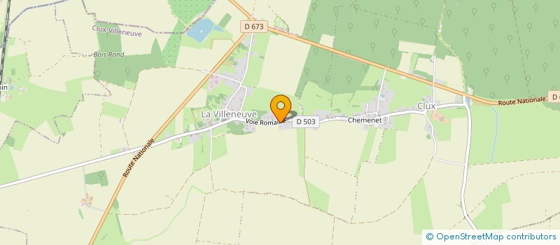 localisation de l'entreprise MADAME BLANDINE LECOMTE  CLUX-VILLENEUVE