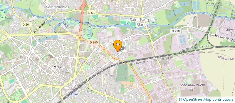 localisation de l'entreprise MADAME BLANDINE LEFEBVRE  SAINT-LAURENT-BLANGY