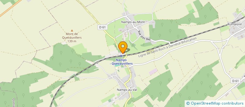 localisation de l'entreprise MADAME BLANDINE LEFEVRE  NAMPS-MAISNIL