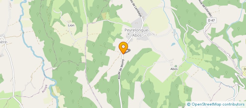 localisation de l'entreprise MADAME BLANDINE LEPRINCE  PEYRELONGUE-ABOS