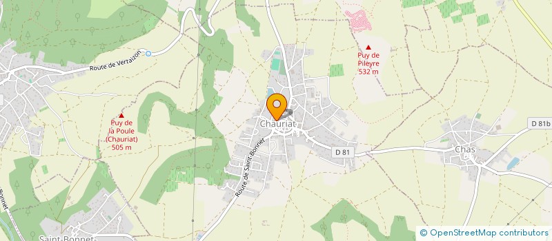 localisation de l'entreprise MADAME BLANDINE LEROUX  CHAURIAT