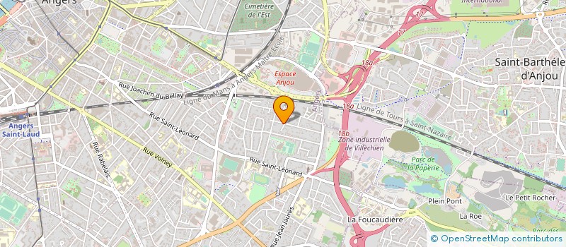 localisation de l'entreprise MADAME BLANDINE LOISEAU à ANGERS