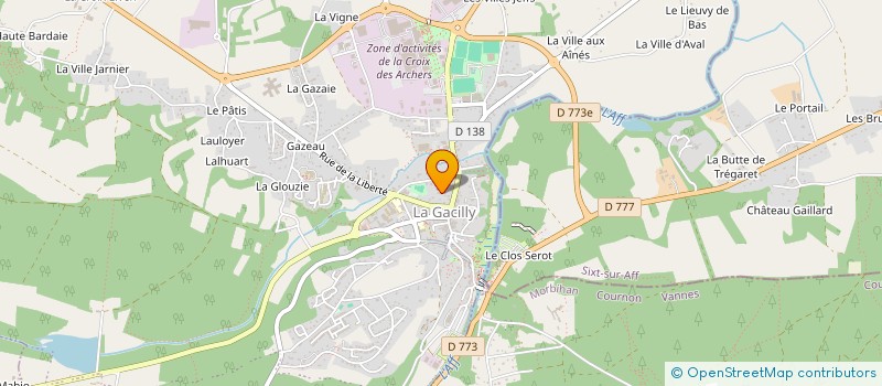 localisation de l'entreprise MADAME BLANDINE MALABEUF  LA GACILLY