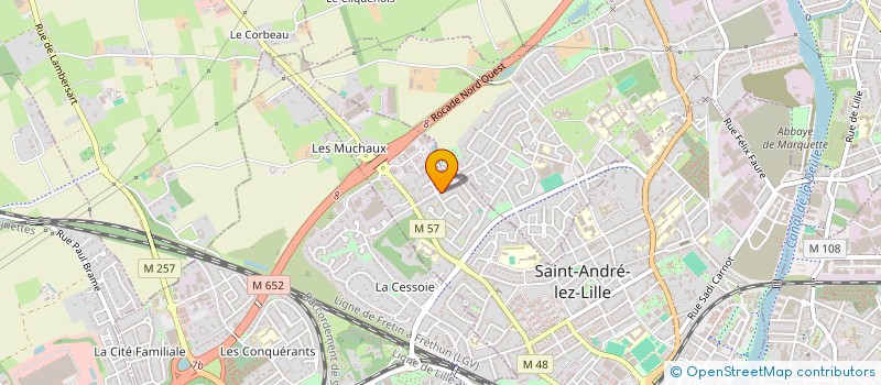 localisation de l'entreprise MADAME BLANDINE MALLEVAEY  SAINT-ANDRE-LEZ-LILLE