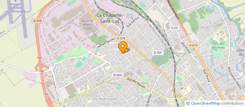 localisation de l'entreprise MADAME BLANDINE MATHIEU à LA CHAPELLE-SAINT-LUC