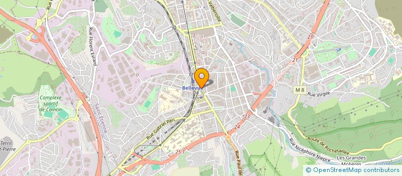 localisation de l'entreprise MADAME BLANDINE MAZET  SAINT-ETIENNE