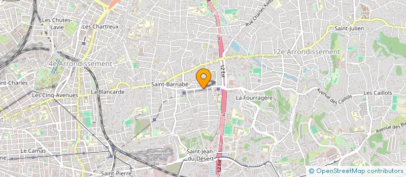 localisation de l'entreprise MADAME BLANDINE MAZUIR  MARSEILLE