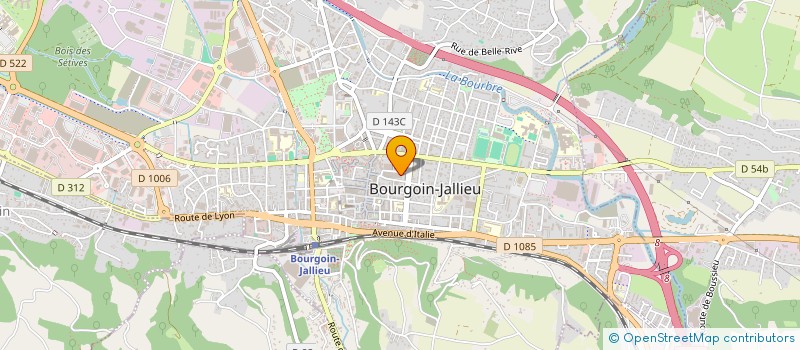 localisation de l'entreprise MADAME BLANDINE MENUE à BOURGOIN-JALLIEU