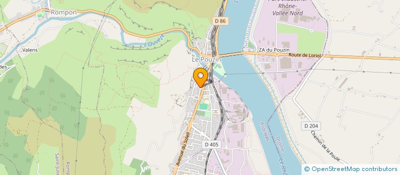 localisation de l'entreprise MADAME BLANDINE MERLE  LE POUZIN