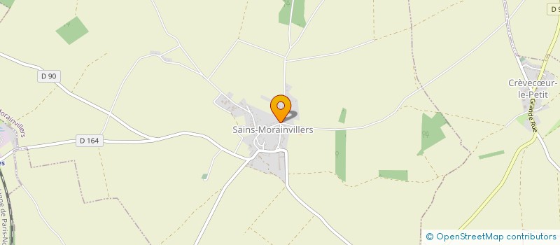 localisation de l'entreprise MADAME BLANDINE MEUNIER  SAINS-MORAINVILLERS