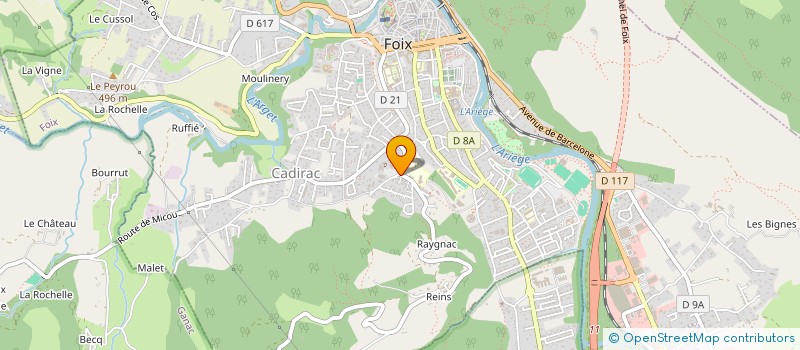 localisation de l'entreprise MADAME BLANDINE MONTCHO à FOIX