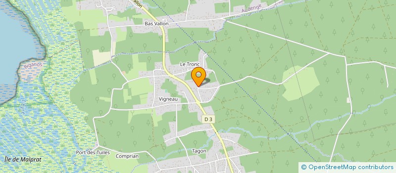 localisation de l'entreprise MADAME BLANDINE MONTIGNY  BIGANOS