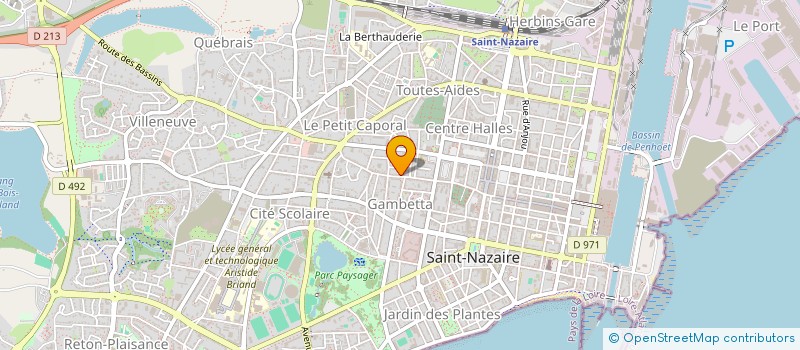 localisation de l'entreprise MADAME BLANDINE MOREAU  SAINT-NAZAIRE