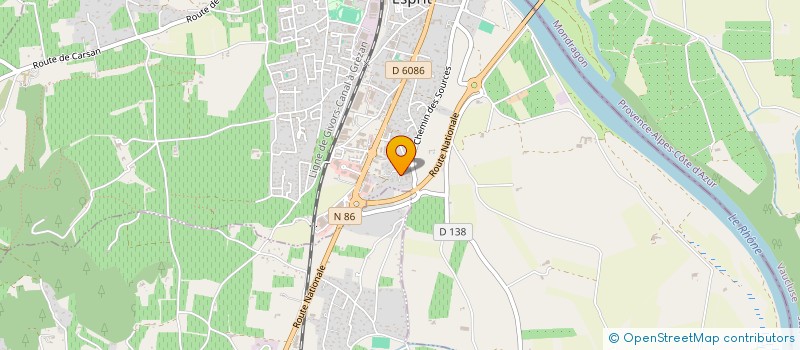 localisation de l'entreprise MADAME BLANDINE MORENO  PONT-SAINT-ESPRIT