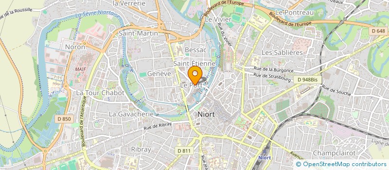 localisation de l'entreprise MADAME BLANDINE MULLIEZ à NIORT