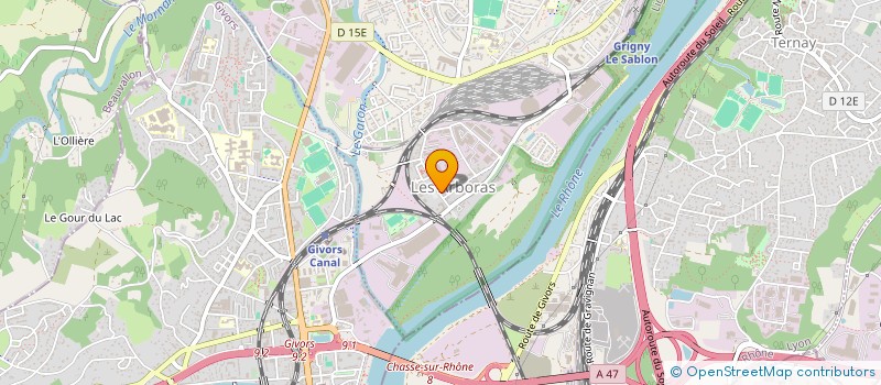 localisation de l'entreprise MADAME BLANDINE NAJM  GRIGNY-SUR-RHONE