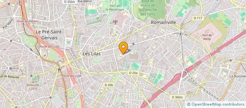 localisation de l'entreprise MADAME BLANDINE ORFINO à LES LILAS