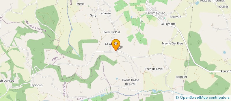 localisation de l'entreprise MADAME BLANDINE PELLEAU  DOLMAYRAC