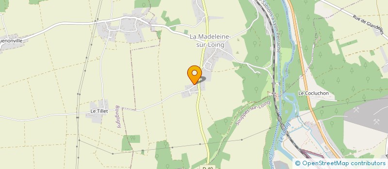 localisation de l'entreprise MADAME BLANDINE PERON  LA MADELEINE-SUR-LOING