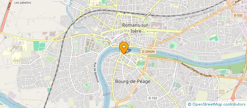 localisation de l'entreprise MADAME BLANDINE PERRAT  BOURG-DE-PEAGE