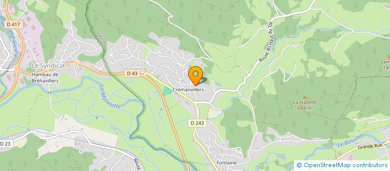 localisation de l'entreprise MADAME BLANDINE PERRIN  VAGNEY