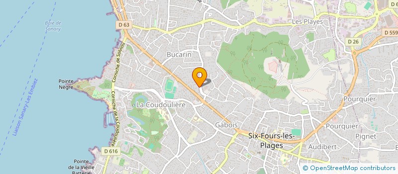 localisation de l'entreprise MADAME BLANDINE PETIT  SIX-FOURS-LES-PLAGES