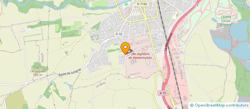 localisation de l'entreprise MADAME BLANDINE PIOL à ISSOIRE