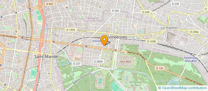 localisation de l'entreprise MADAME BLANDINE PONT à VINCENNES