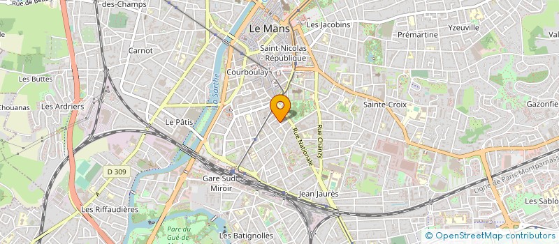 localisation de l'entreprise MADAME BLANDINE POUSSOT à LE MANS