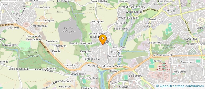 localisation de l'entreprise MADAME BLANDINE PRIGENT  BOHARS