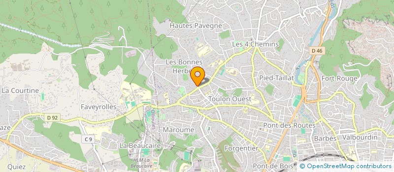 localisation de l'entreprise MADAME BLANDINE PRUNIER-DUPARGE  TOULON