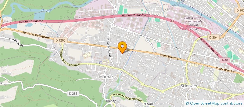 localisation de l'entreprise MADAME BLANDINE QUAIX  MARNAZ