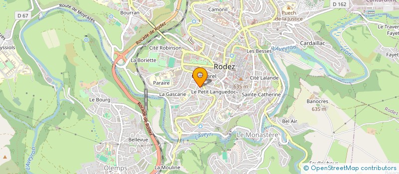 localisation de l'entreprise MADAME BLANDINE RIERE à RODEZ