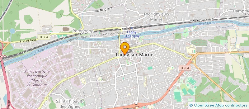 localisation de l'entreprise MADAME BLANDINE ROBERTS  LAGNY-SUR-MARNE