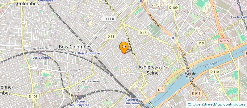 localisation de l'entreprise MADAME BLANDINE ROGER à ASNIERES-SUR-SEINE
