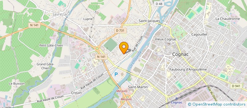 localisation de l'entreprise MADAME BLANDINE ROLLAND à COGNAC