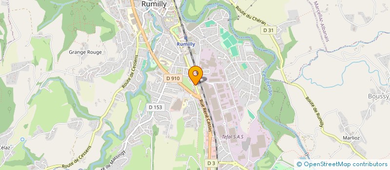 localisation de l'entreprise MADAME BLANDINE ROLLET  RUMILLY