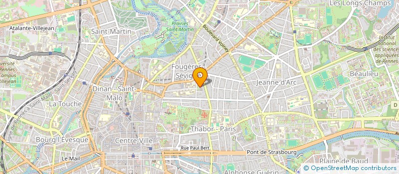 localisation de l'entreprise MADAME BLANDINE ROUSSET  RENNES