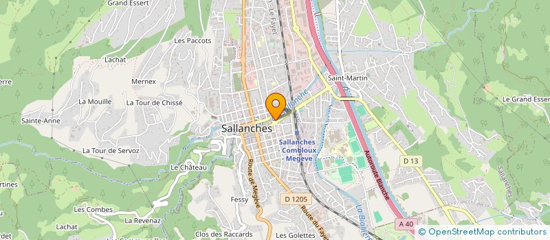 localisation de l'entreprise MADAME BLANDINE SANCHEZ à SALLANCHES