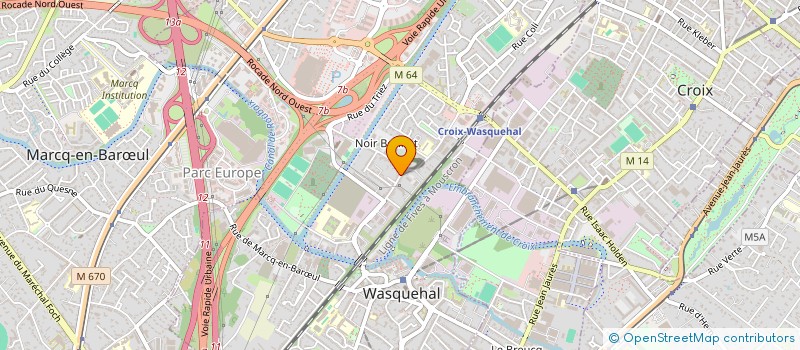 localisation de l'entreprise MADAME BLANDINE SAULNIER  WASQUEHAL