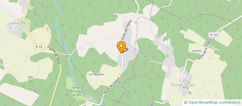 localisation de l'entreprise MADAME BLANDINE SAUVAGE  VILLENAVE