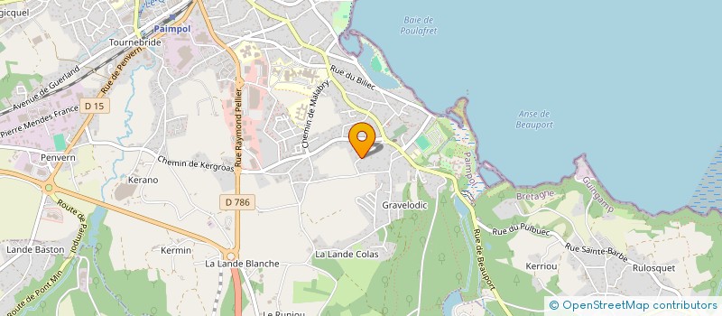 localisation de l'entreprise MADAME BLANDINE THOMAS à PAIMPOL