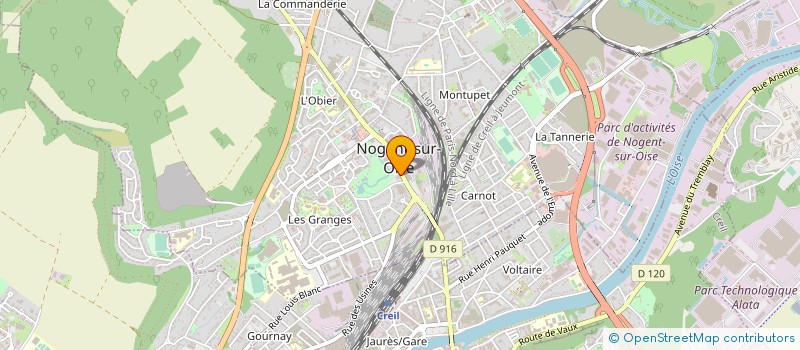 localisation de l'entreprise MADAME BLANDINE TISON  NOGENT-SUR-OISE