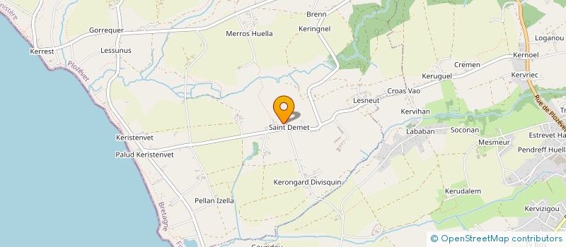 localisation de l'entreprise MADAME BLANDINE TRAHAY  PLOZEVET