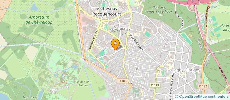 localisation de l'entreprise MADAME BLANDINE VAN GYSEL  LE CHESNAY-ROCQUENCOURT